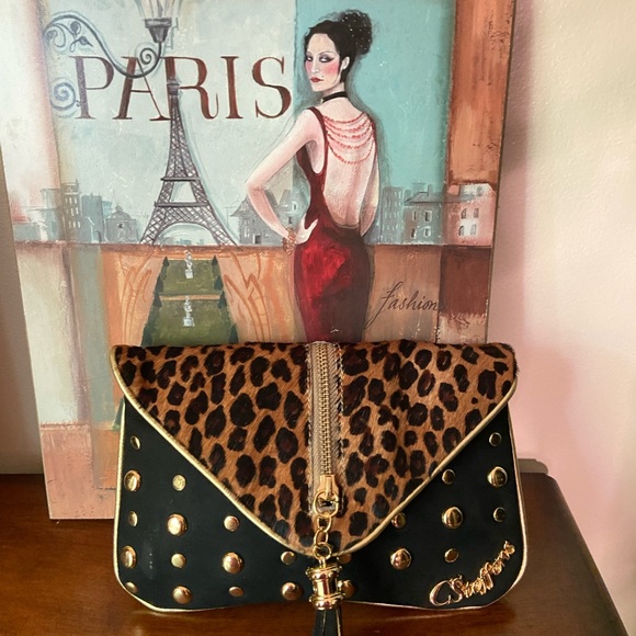 Carmen Steffens Clutch Leopard Print Hair Calf - Picture 7 of 16